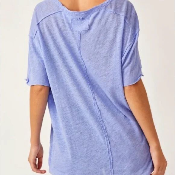 Free People sea glass tissue tee - Picture 4 of 9